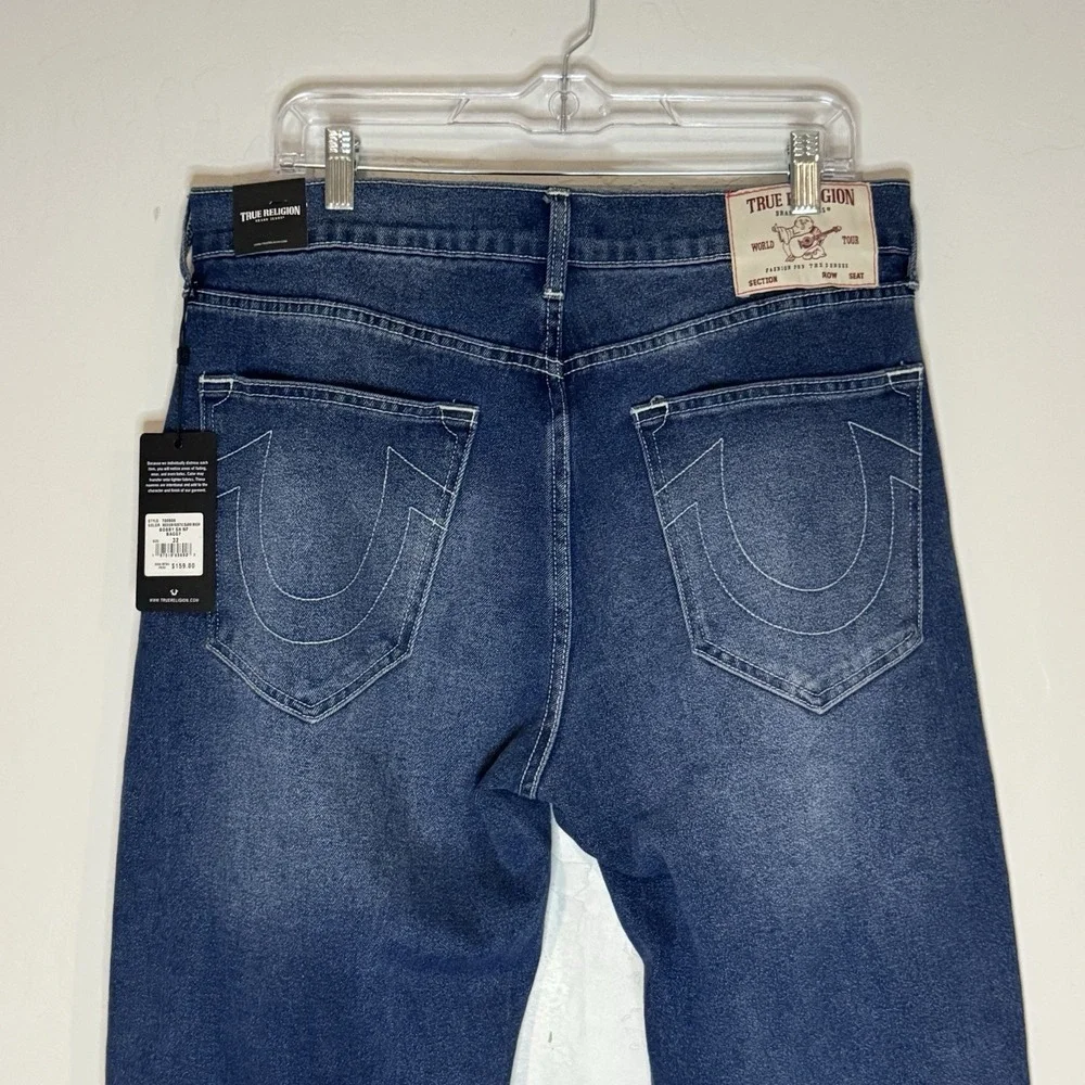 True Religion Jeans Bobby Relaxed Baggy Denim Blue Men Size W32 L32 NWT